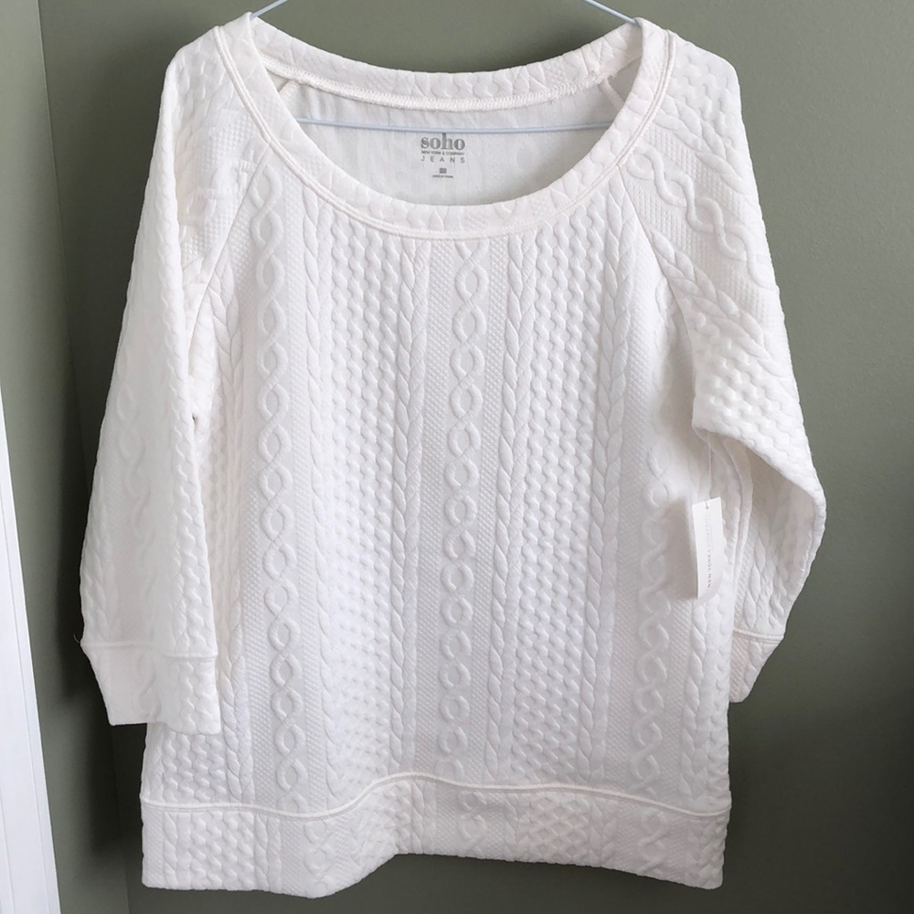New York & Co.  3/4 Sleeve Sweatshirt